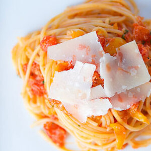 Crab Pasta and Tomato Sauce