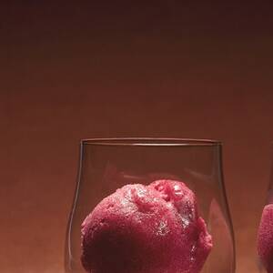 Cranberry and Vanilla Bean Sorbet