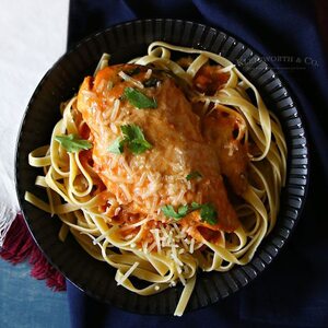 Creamy Tomato Chicken Parmesan