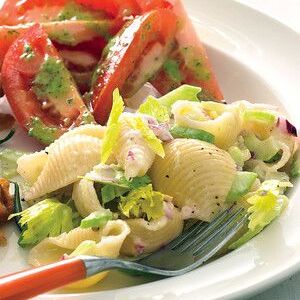 Creamy Pasta Salad with Celery