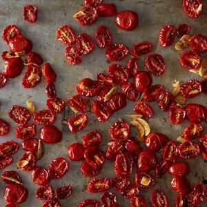 Crispy Oven-Dried Tomatoes and Garlic