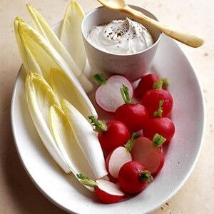 Crudites with Goat Cheese Dip