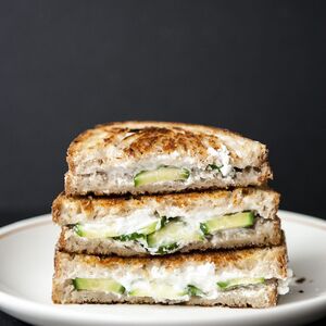 Cucumber Goat Cheese Grilled Cheese