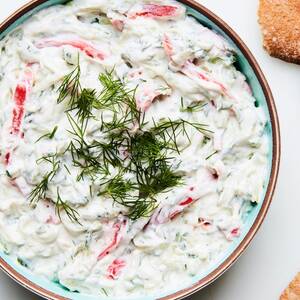 Cucumber and Tomato Tzatziki