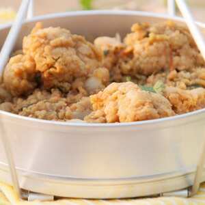 Curried Mung Bean with Cauliflower