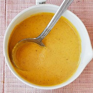 Curried cauliflower & lentil soup