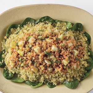 Curried Red Lentil, Kohlrabi, and Couscous Salad