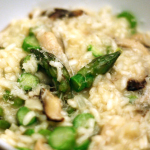 Dinner Tonight: Asparagus and Shiitake Risotto Recipe