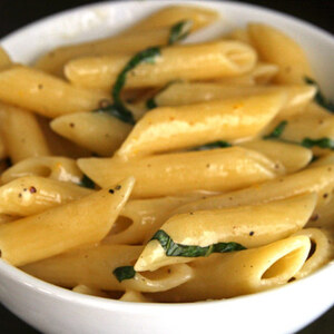 Dinner Tonight: Pasta with Meyer Lemon and Basil Recipe