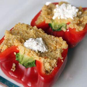 Dinner Tonight: Couscous-Stuffed Peppers