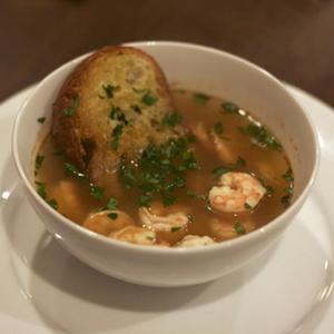 Dinner Tonight: Garlic Soup With Shrimp