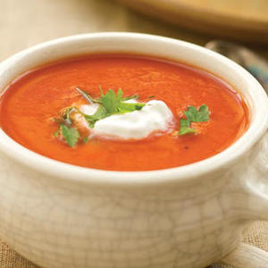 Dressed-up Tomato Soup