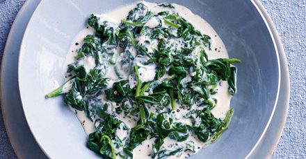 Easy creamed spinach