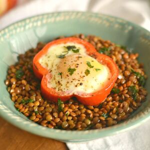 Egg Cup Lentil Bowl