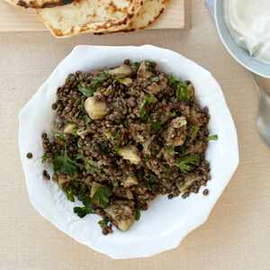 Eggplant-Lentil Salad