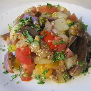 Eggplant-Tomato Tartare