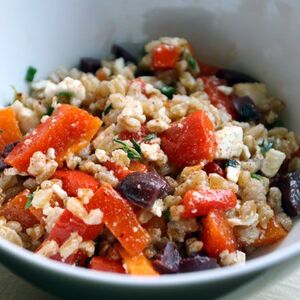 Farro and Roasted Pepper Salad Recipe