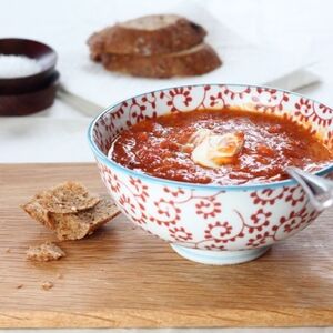 Fiery roasted tomato soup