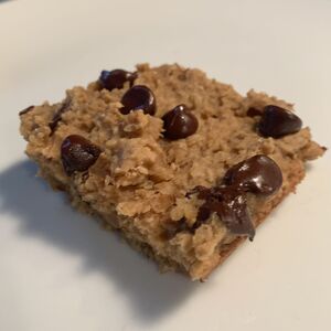 Flourless Oatmeal Chocolate Chip Blondies (vegan, gluten-free)