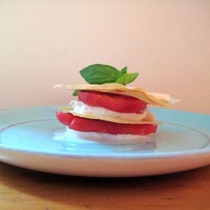 Fresh Mozzarella and Tomato Napoleon