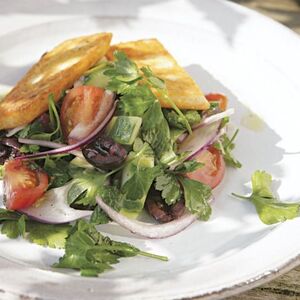 Fried Halloumi Salad Recipe | Cook the Book