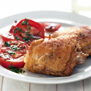 Fried Chicken with Vine-Ripened Tomato Salad recipes