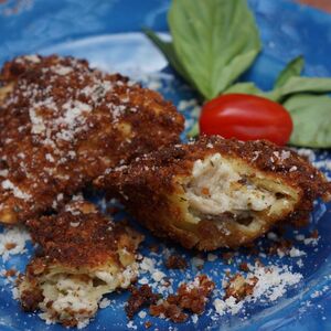 Fried Ravioli with Tomato Dipping Sauce