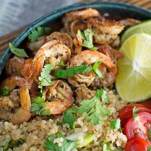 Garlic Lime Shrimp Bowl