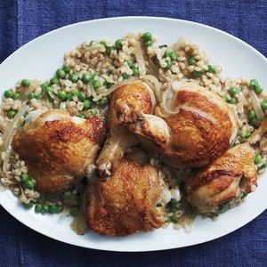 Garlic Chicken with Barley