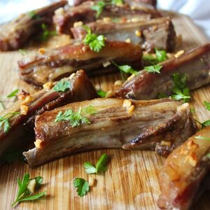 Garlic Lamb Riblets