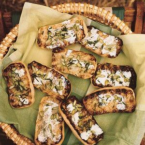 Garlic-Scape Toasts