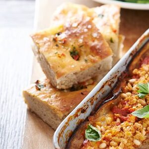 Garlic chilli focaccia