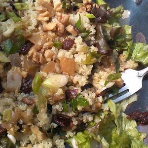 Georgian Quinoa Salad With Eggplant & Sour Cherries