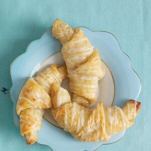 Glazed Cheese Croissants