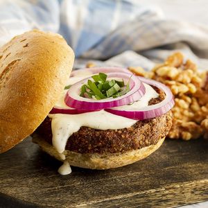 Gluten-Free Walnut & Portobello Mushroom Vegan Burgers