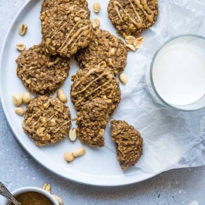 Gluten-Free: Banana Oatmeal Peanut Butter Cookies