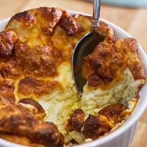 Goat Cheese Soufflé