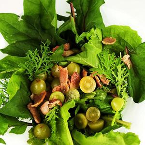 Grapes, Grappa And Bacon: A Warm Salad