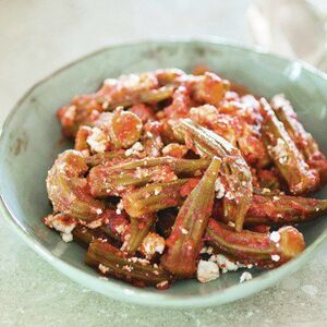 Greek-Style Okra With Tomato, Feta, and Marjoram From 'The New Southern Table'