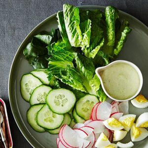 Green Green Dressing with a Little Salad