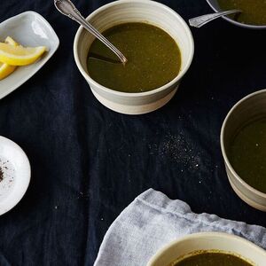 Green Vegetable Soup with Miso