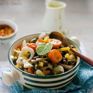 Green Chickpea Salad