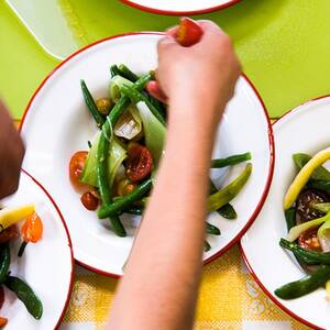 Green Bean and Tomato Salad with Buttermilk Dressing