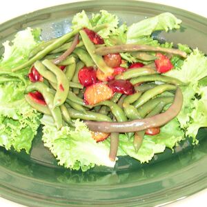 Green Bean and Plum Salad