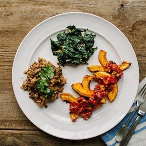 Green Lentil And Brown Basmati Rice Pilaf