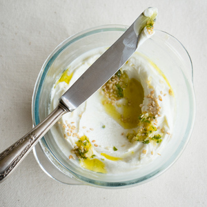 Green Chile Whipped Goat Cheese