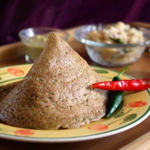 Green Lentil crepes from India - Pesarattu