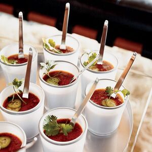 Grilled-Vegetable Gazpacho