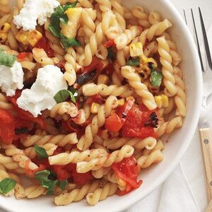 Grilled Tomato and Corn Pasta