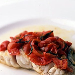 Grouper with Tomato and Basil